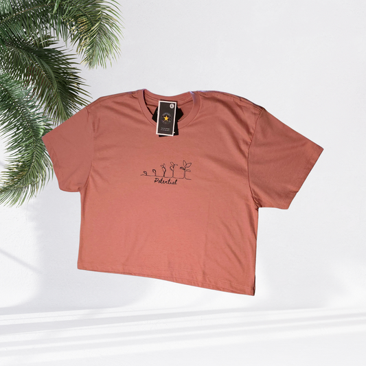 Bloom Into Your Potential Crop Top